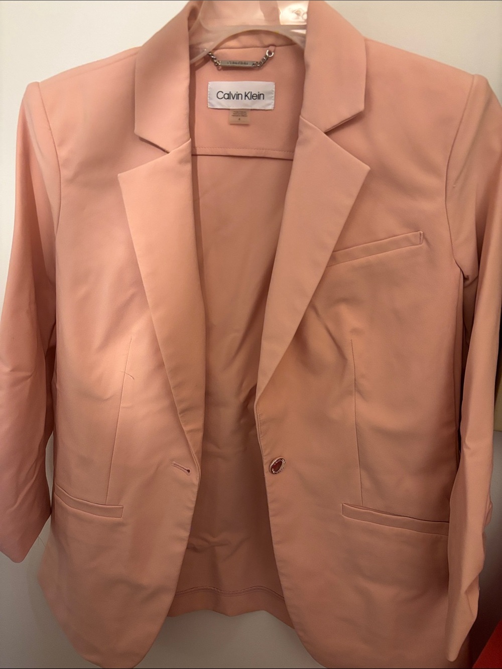 Calvin Klein Pink Blazer Jacket
